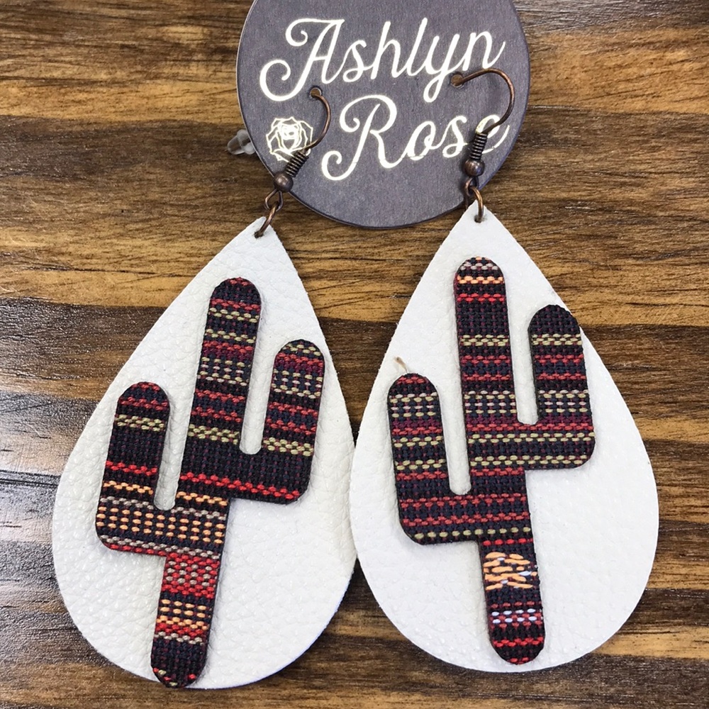 Faux Leather Earrings